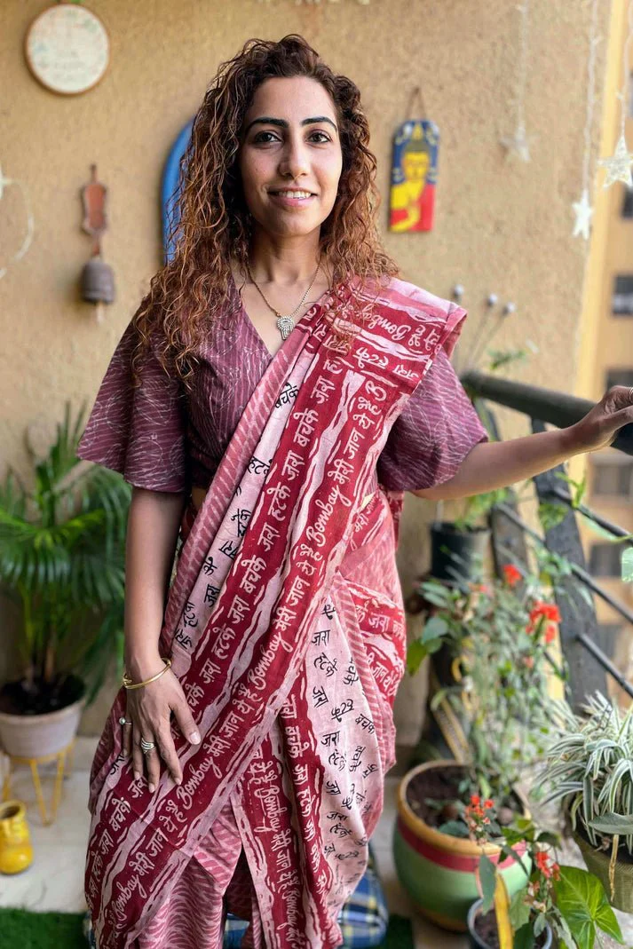 Cotton Pink printed Bombay Meri Jaan