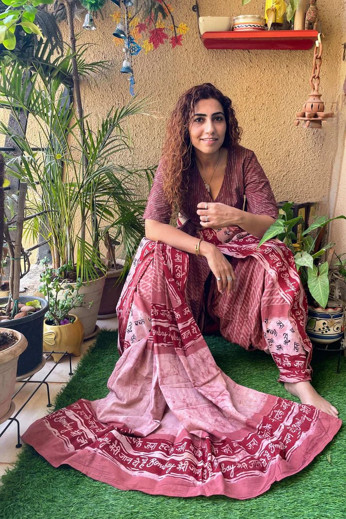 Cotton Pink printed Bombay Meri Jaan - Image 5