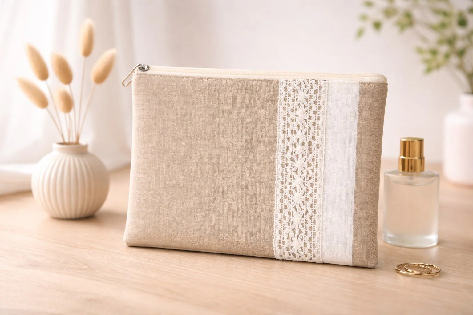 Handcrafted Cotton Travel Pouch – Eco-Friendly Lightweight Organizer