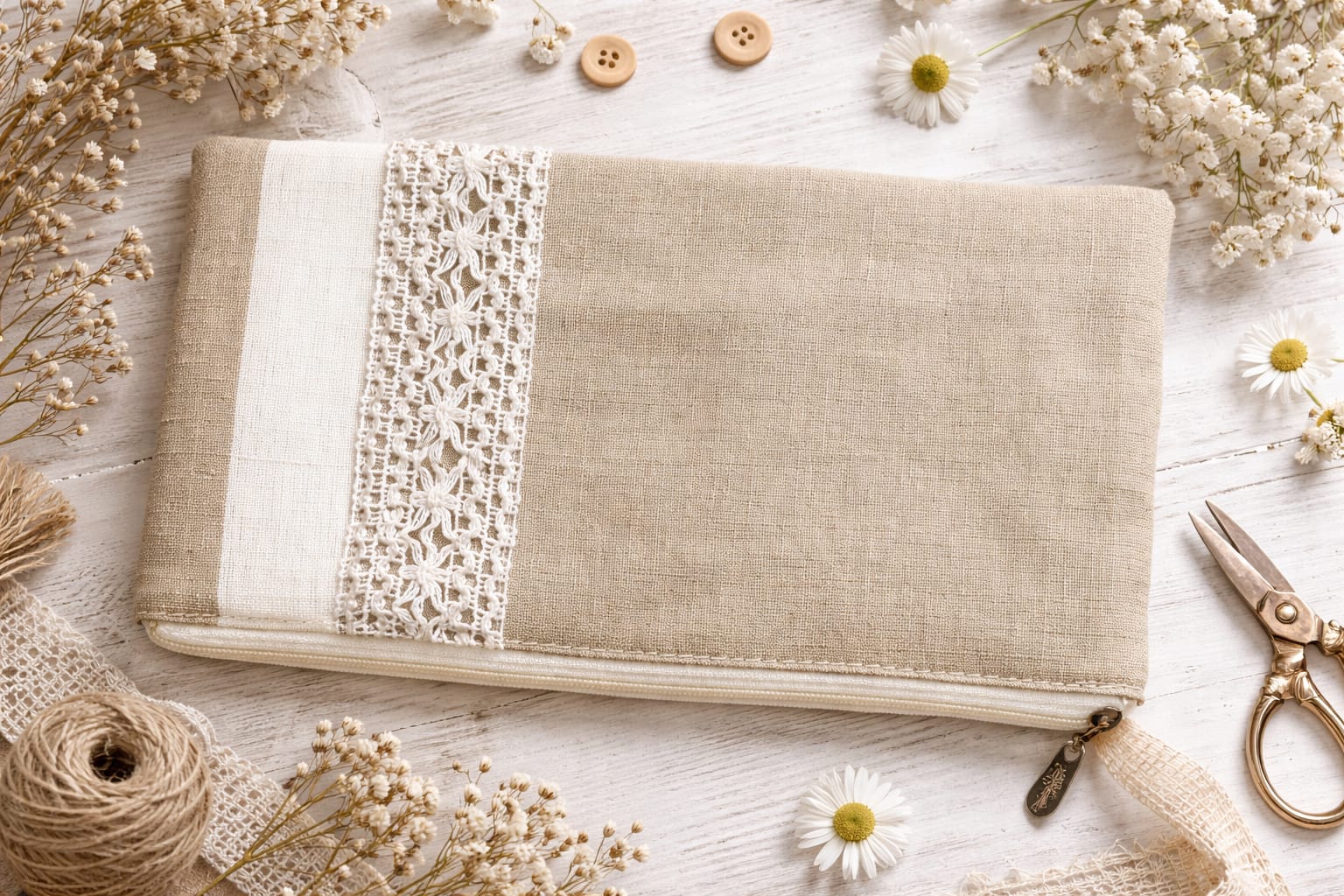 Handcrafted Cotton Travel Pouch – Eco-Friendly Lightweight Organizer - Image 5