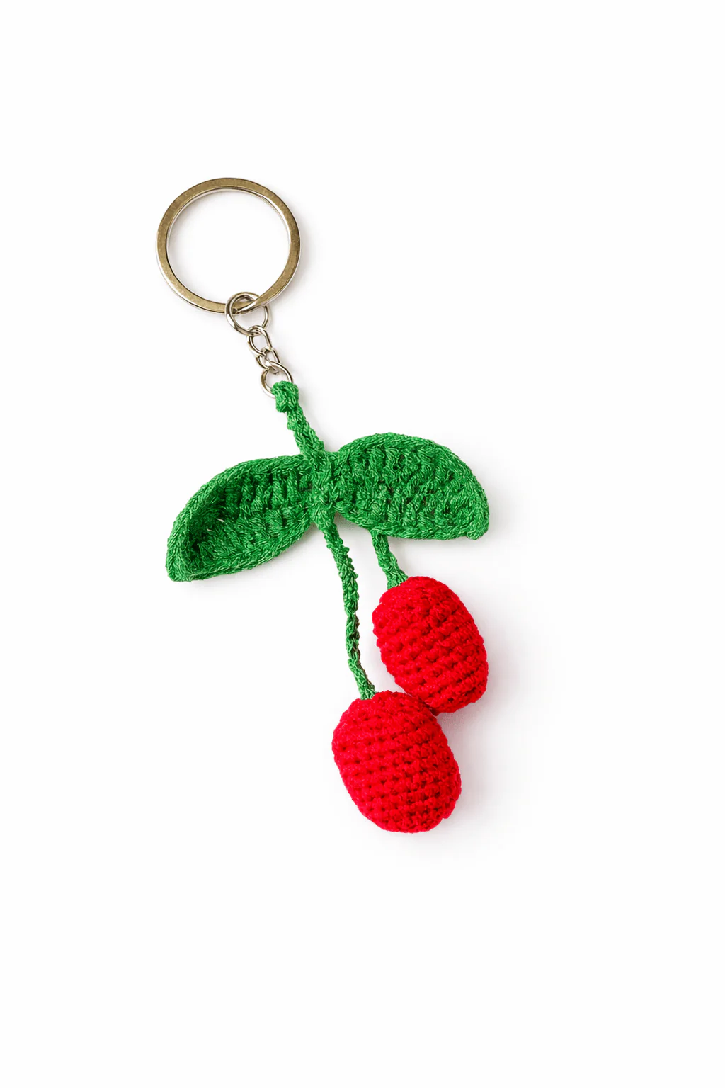 Crochet Red Keychain | Handmade Crochet Key Holder | Cute Bag Charm - Image 2
