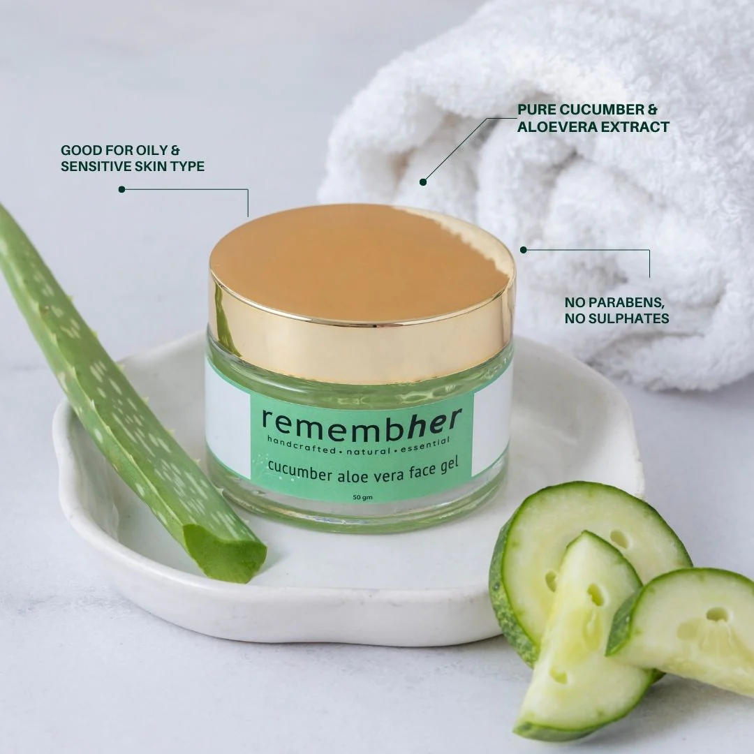 Cucumber Aloevera Face Gel - Image 2