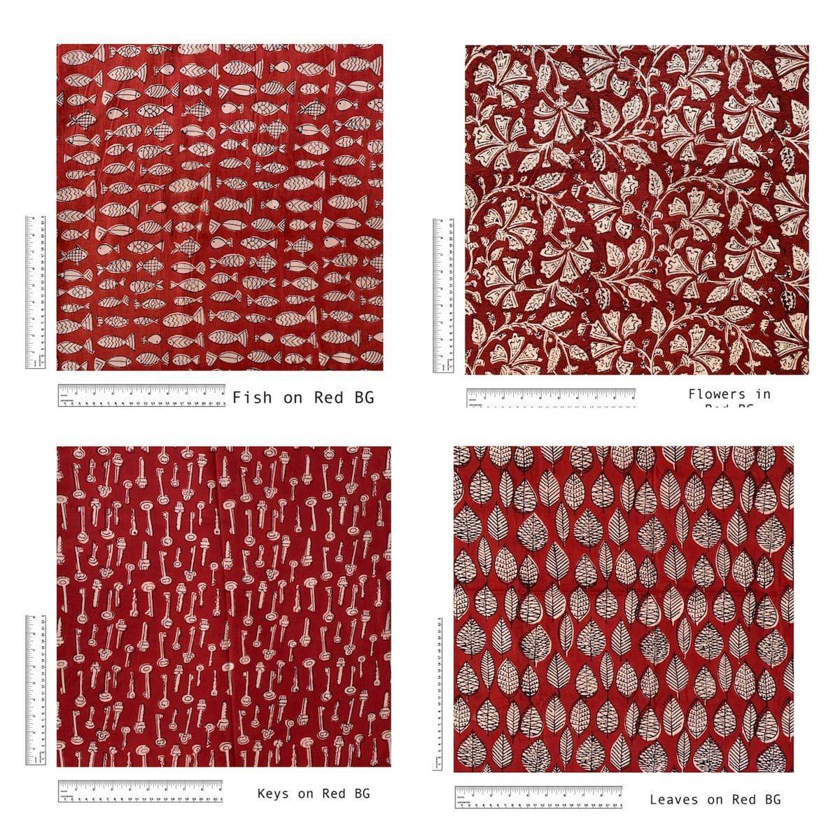 Furoshiki Fabric Reusable Gift Wrap in 100% cotton block print