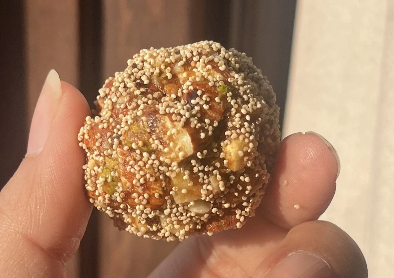 Dates & Nuts Ladoos | Vegan, Gluten Free, Refined Sugar Free | 225gms - Image 2
