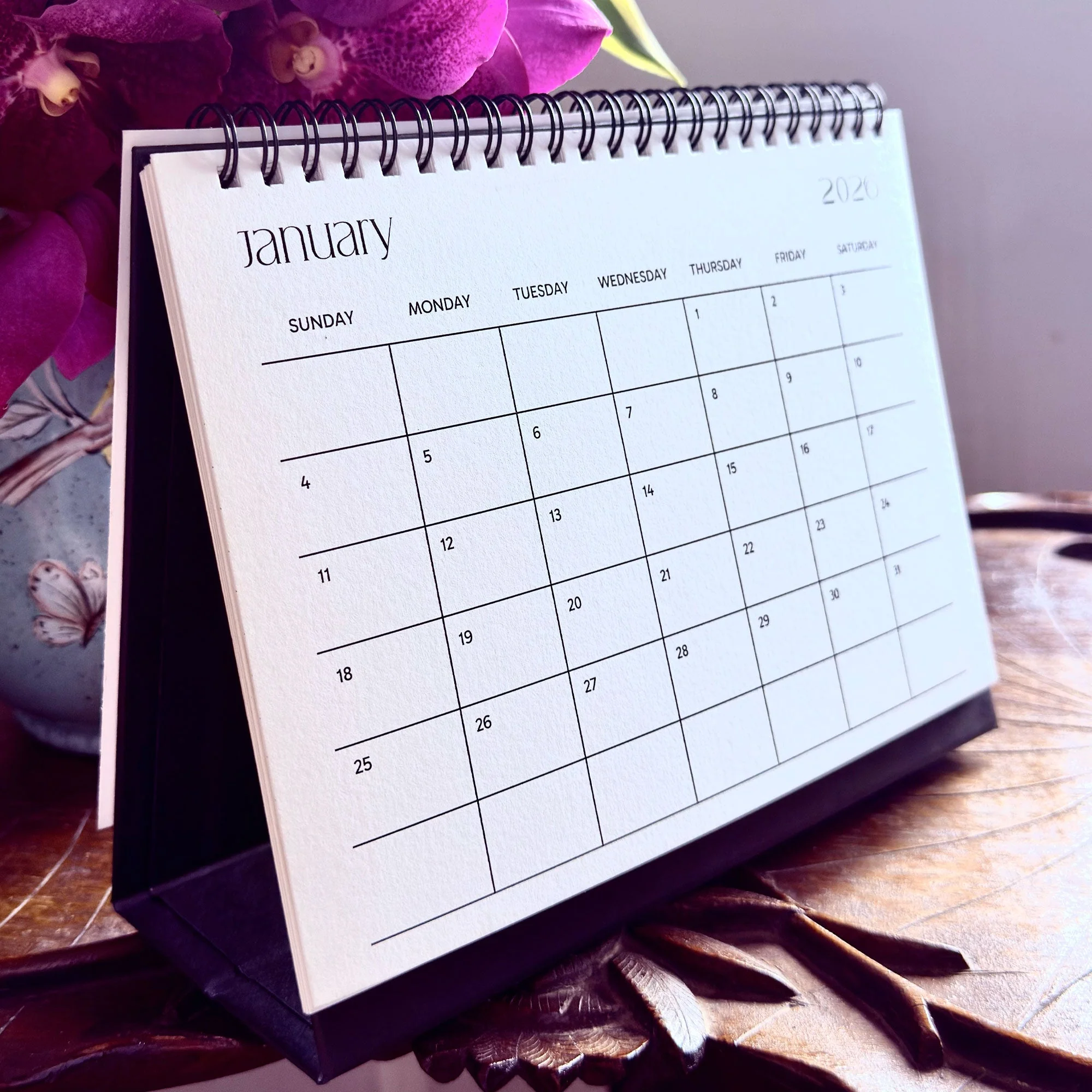 Desk Calendar 2026 | A5 Size | Horizontal Landscape Format - Image 2