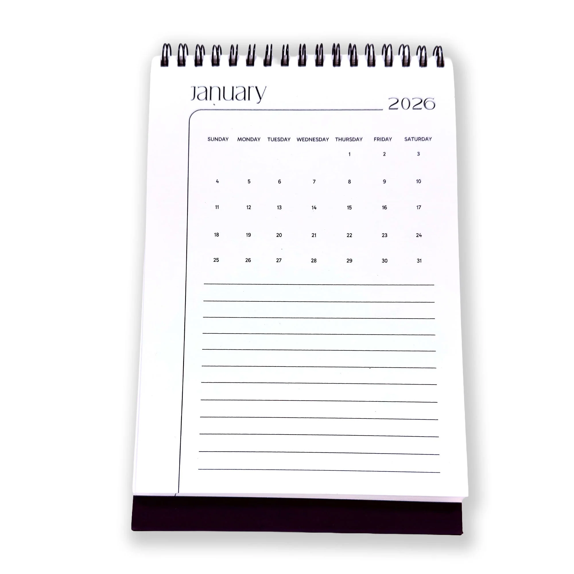 Desk Calendar 2026 | A5 Size | Vertical Portrait Format - Image 3