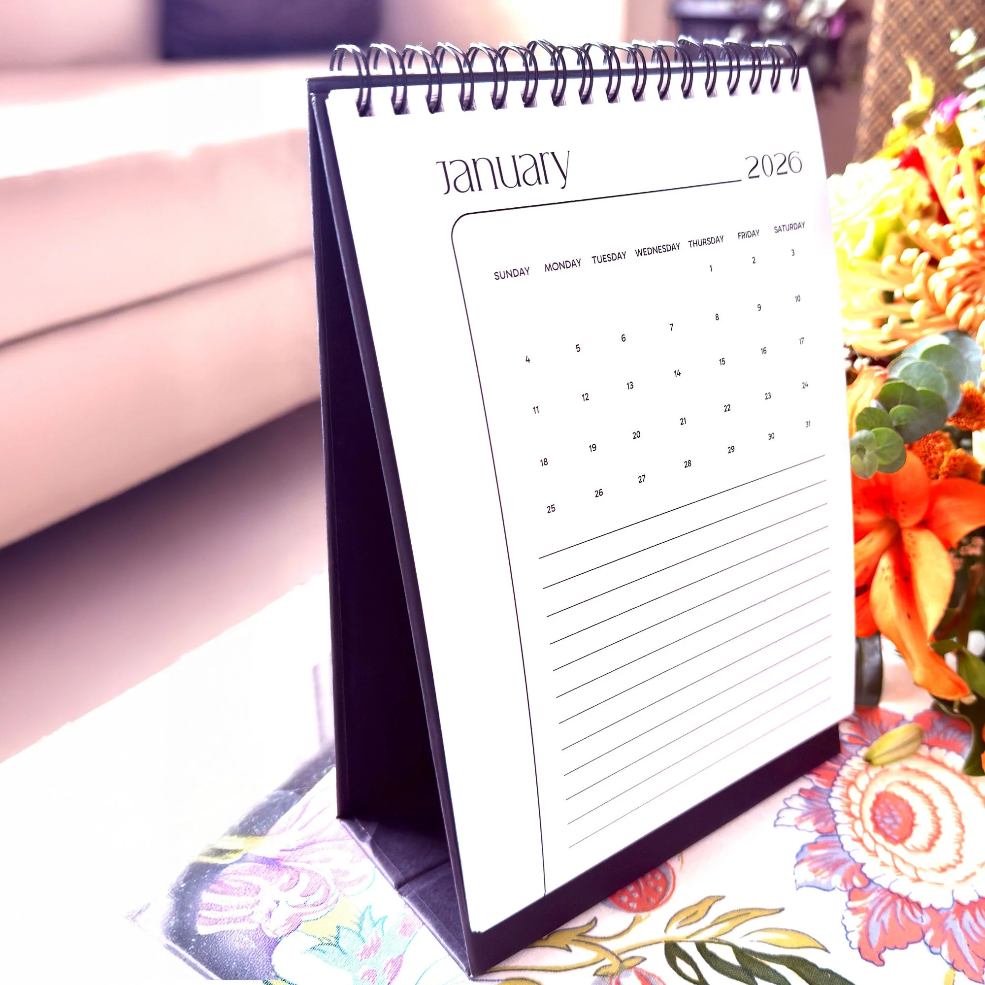 Desk Calendar 2026 | A5 Size | Vertical Portrait Format - Image 5