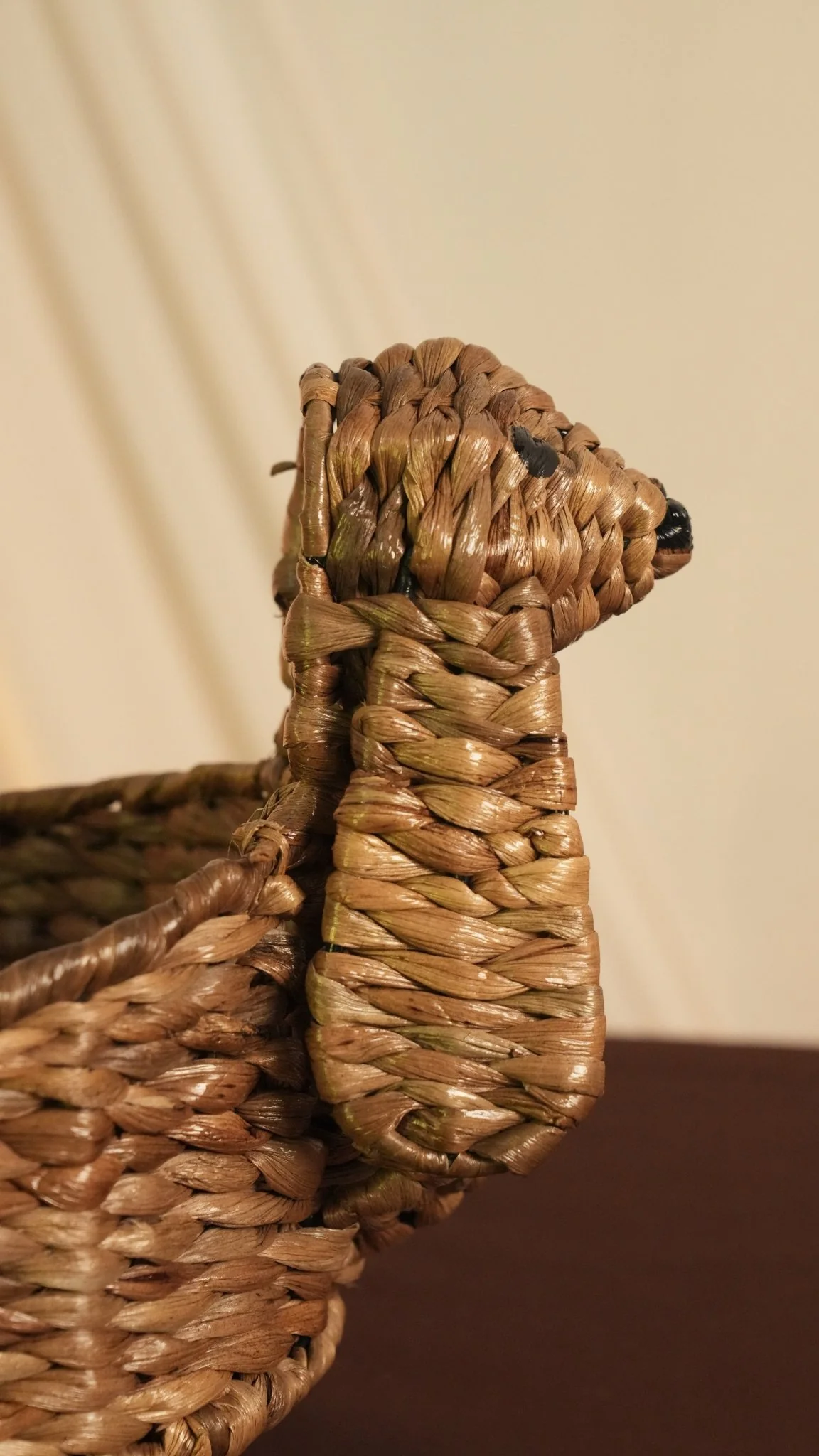 Dog Basket | Handwoven Water Hyacinth Pet Bed - Image 2