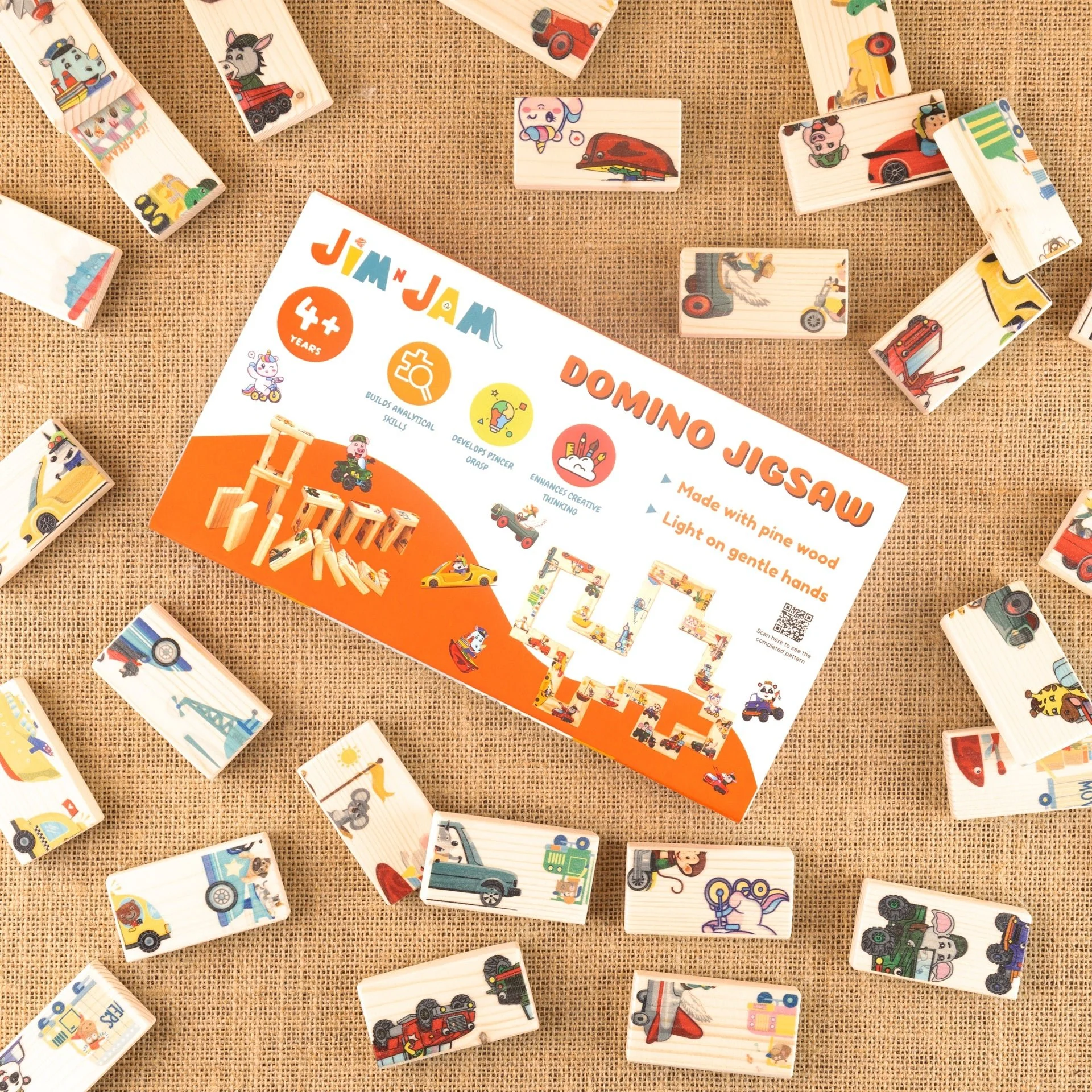 Domino Jigsaw Open-Ended Puzzle | Creative & Mindful Play Game