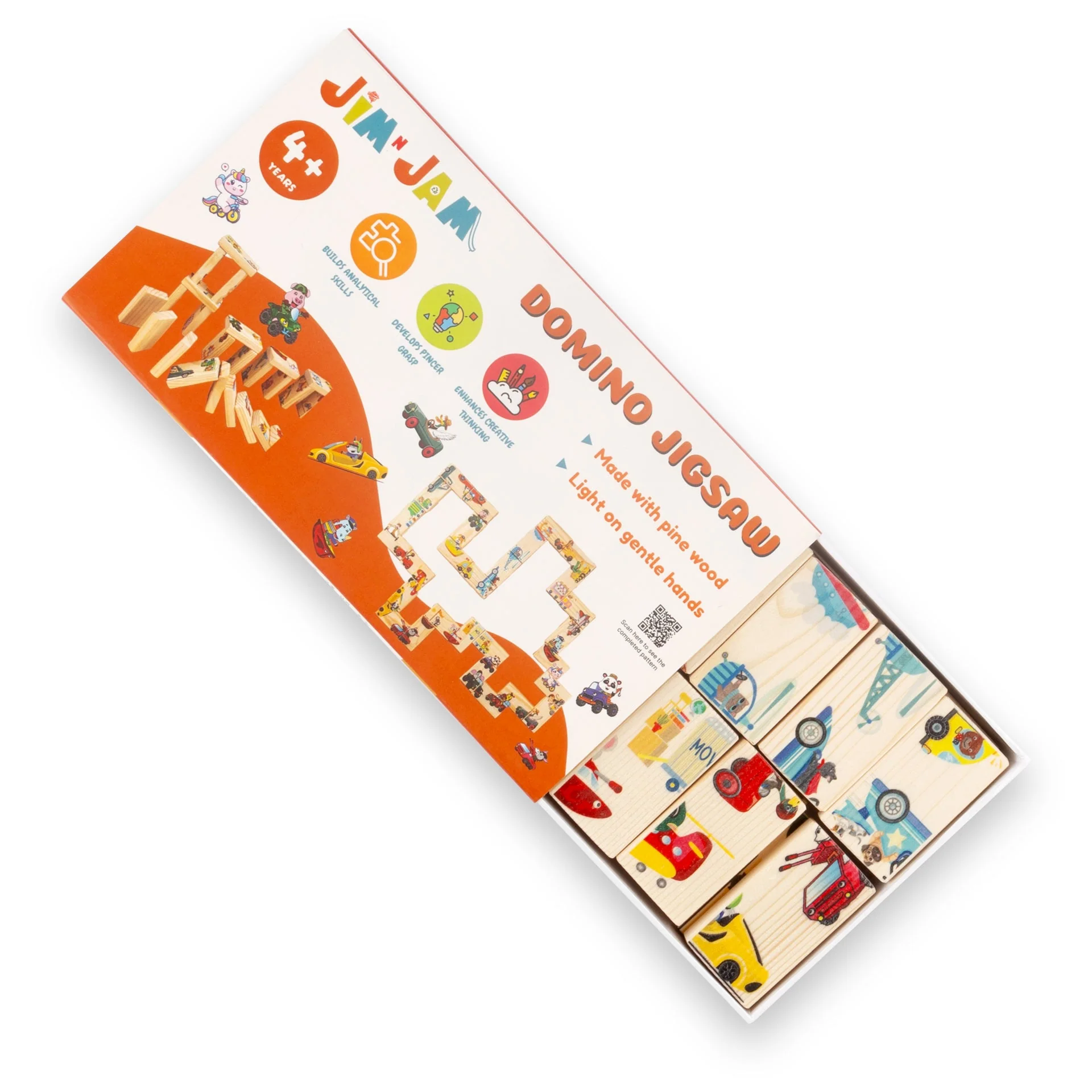 Domino Jigsaw Open-Ended Puzzle | Creative & Mindful Play Game - Image 4