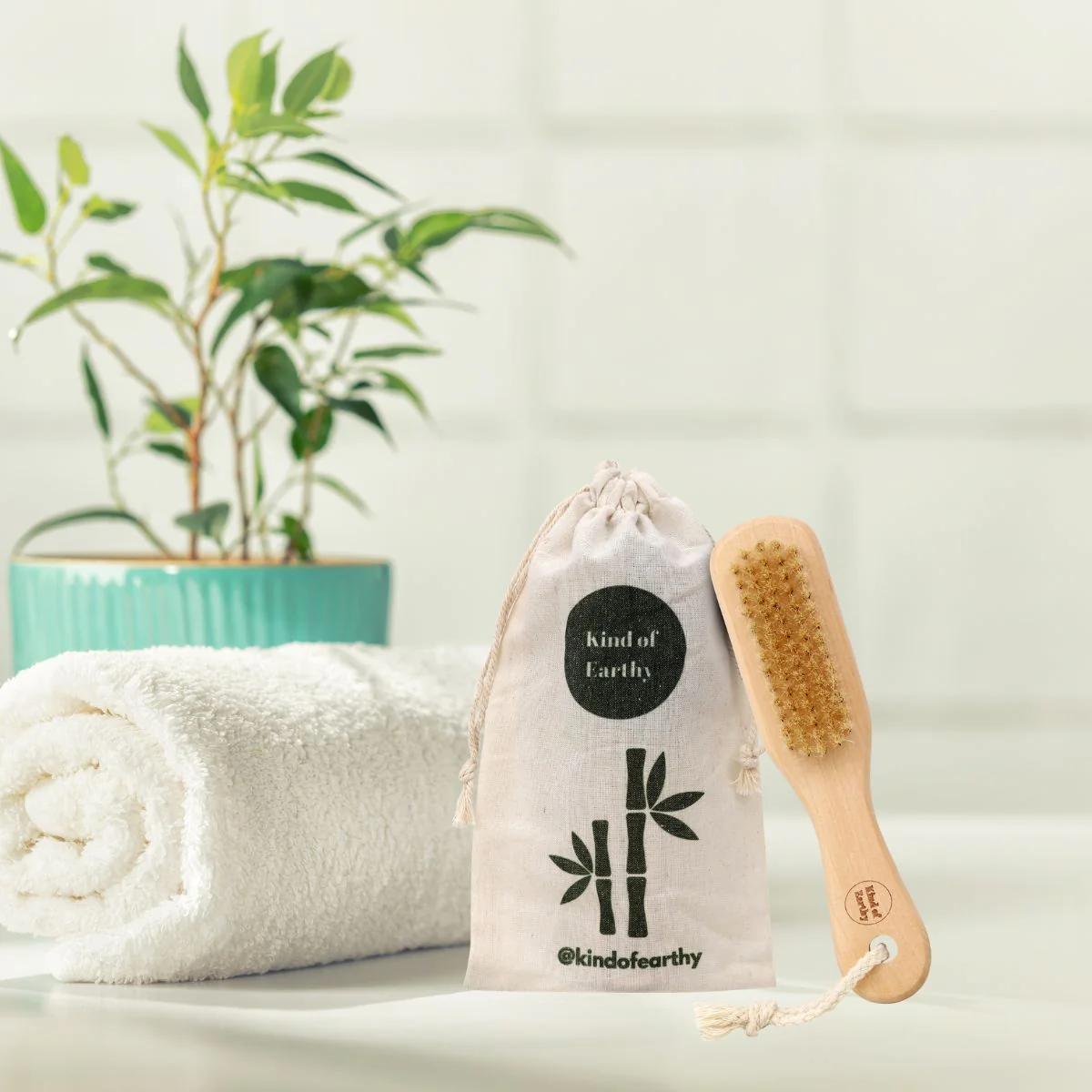 Dual-Side Wooden Foot Brush with Natural Pumice Stone | Scrub & Brush - Image 2