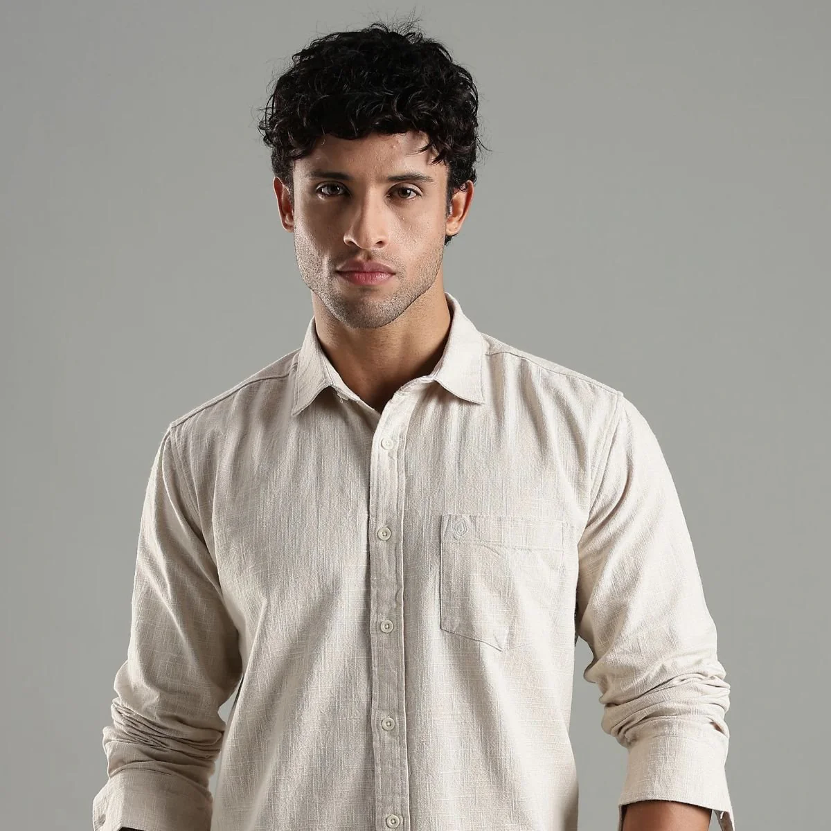 Dune Shirt in Hemp – Sustainable Oatmeal Shade