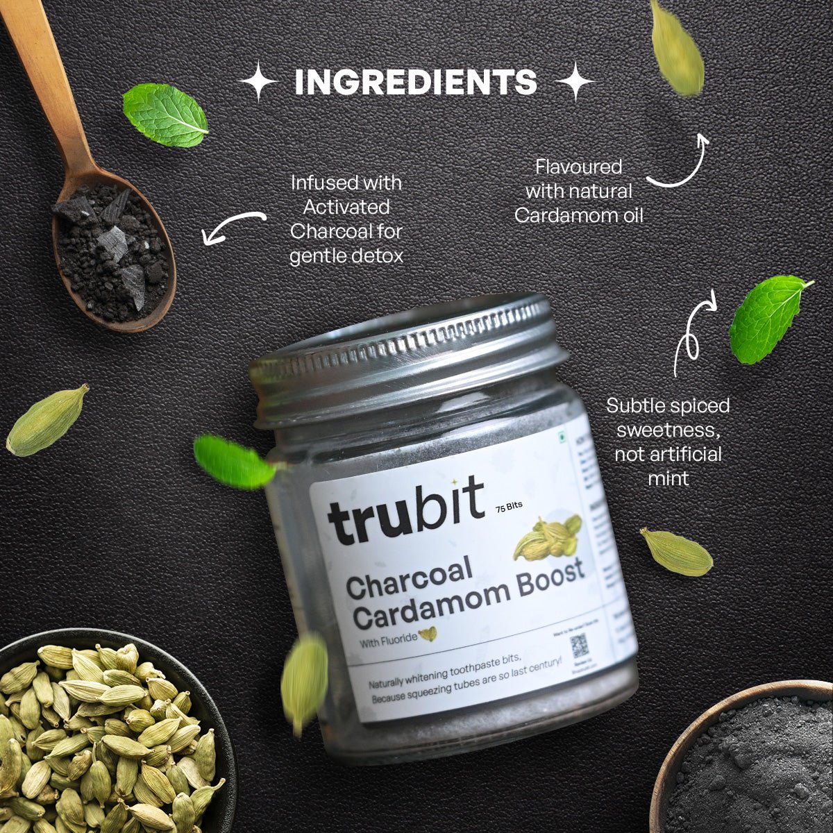 Natural Tooth Cleaning Tablets Duo | Lavender Mint & Charcoal Cardamom - Image 7