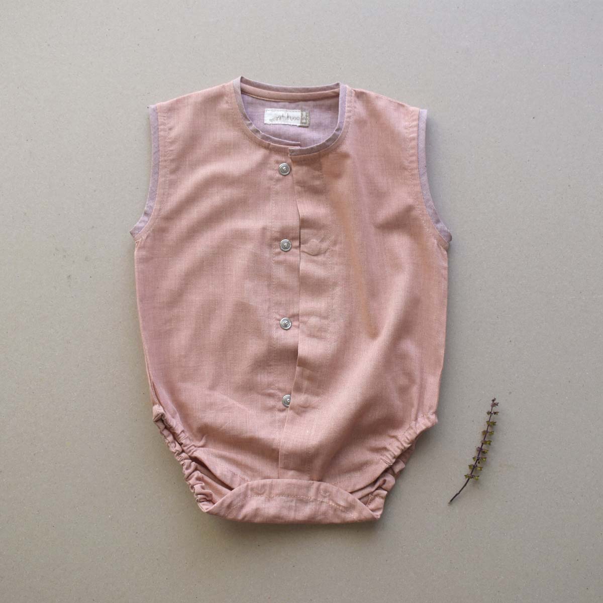 Dusky Rose Baby Onesie - Image 2