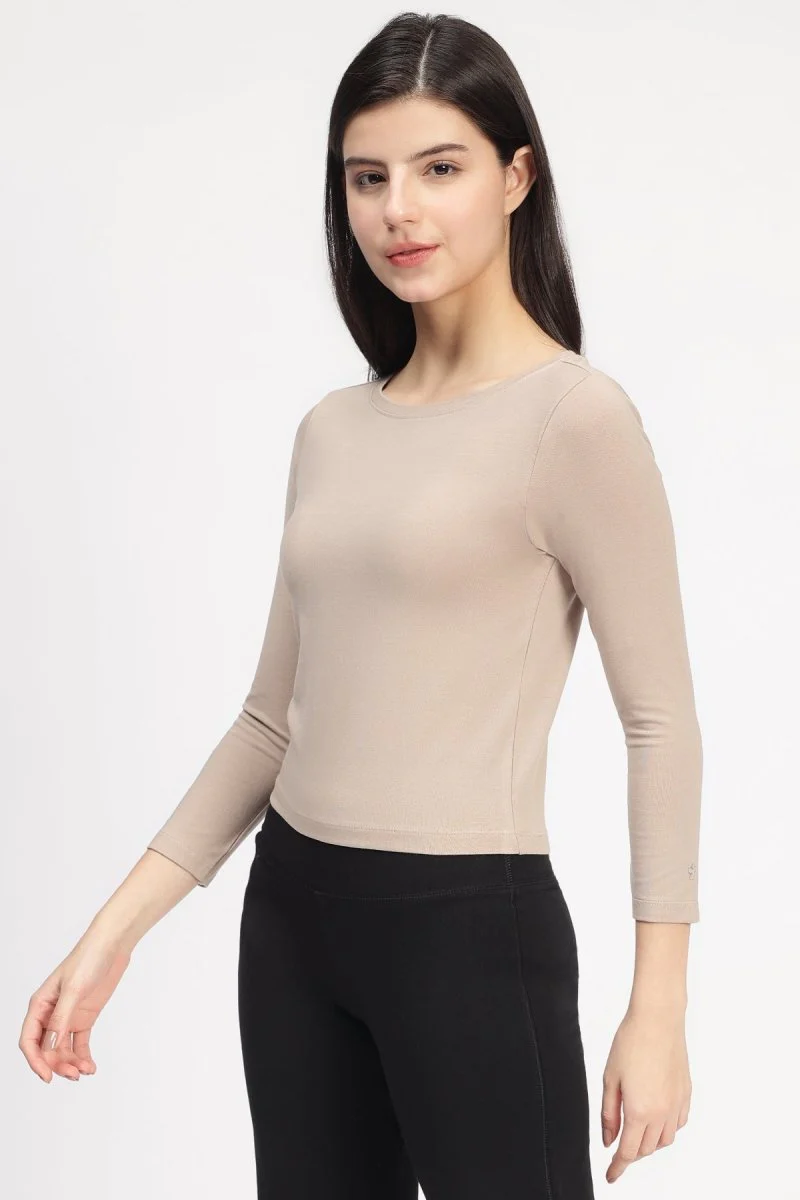 Dysha Snug Fit 3/4 Sleeve T-shirt – Comfortable Everyday Wear - Image 11
