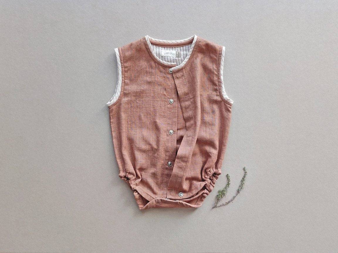 Earth Brown Baby Onesie - Image 2