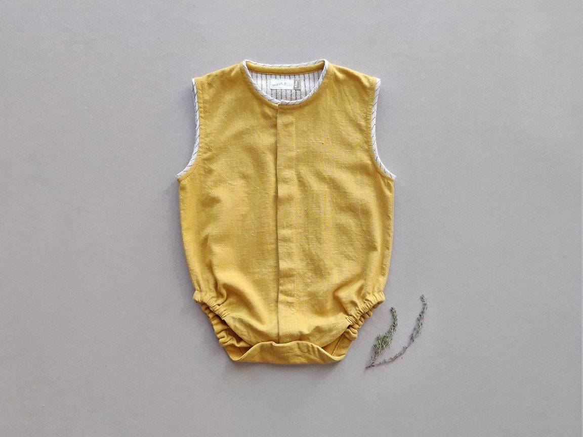 Earth Yellow Baby Onesie