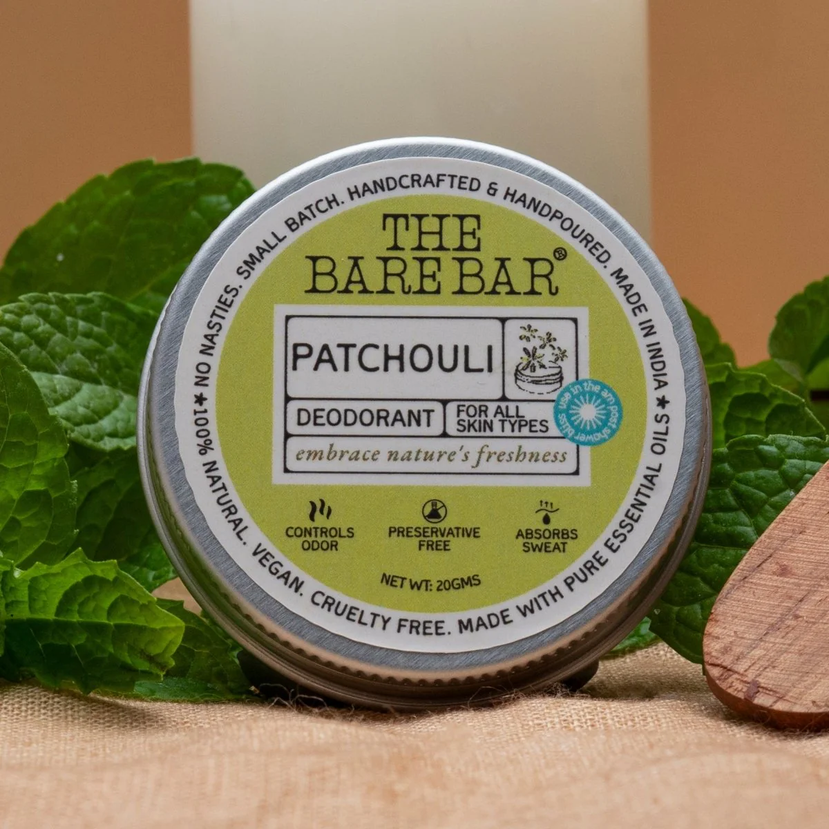 Earthy Patchouli Deodorant with Herbal Essence - Image 4