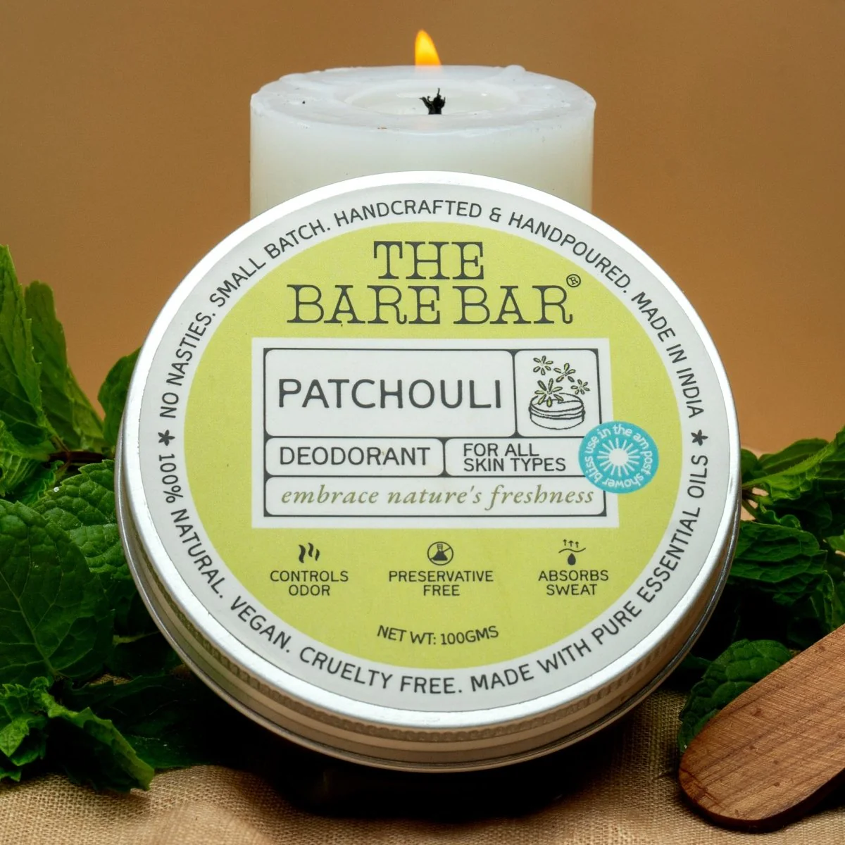 Earthy Patchouli Deodorant with Herbal Essence - Image 9