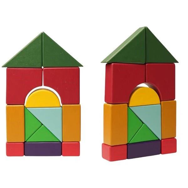 Multicolored Wooden Geo Blocks | Toys for Toddlers and Preschoolers