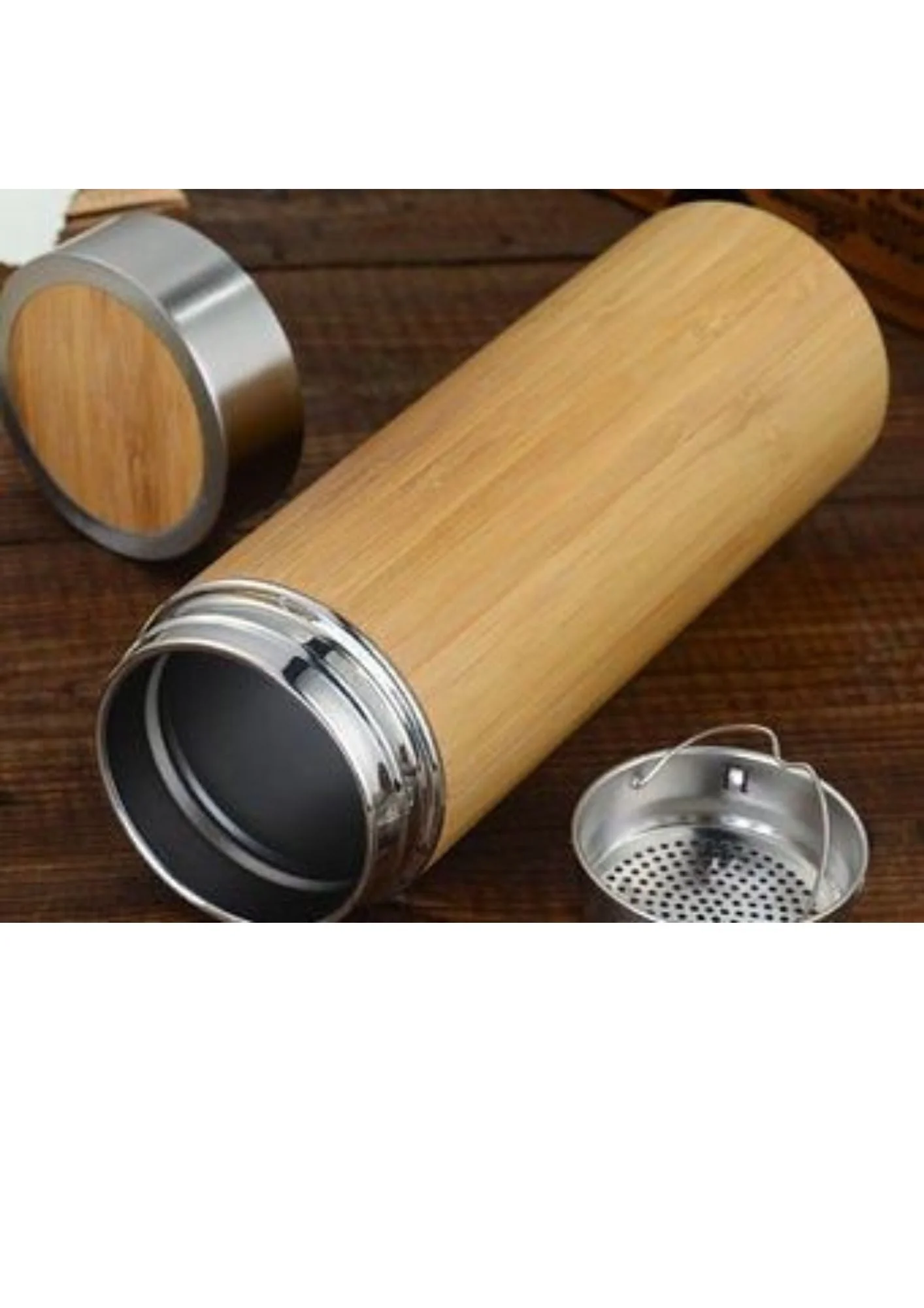 Bamboo Bottle | Eco-Friendly | Insulated Bottle | Hot & Cold 12 Hours - Image 4