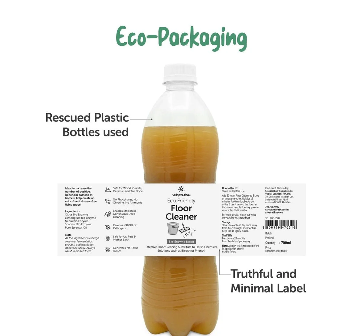 Eco Friendly Bio Enzyme Floor Cleaner 750ml - Image 5