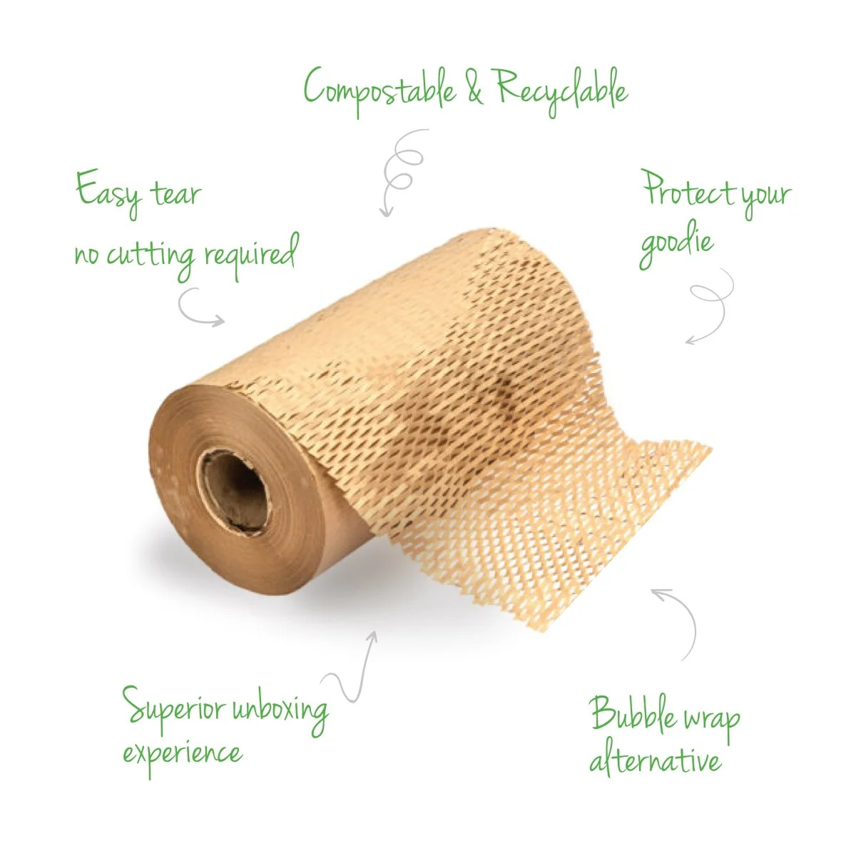 Eco-friendly Honeycomb Paper Bubble Wrap | (50M X15") - Image 3