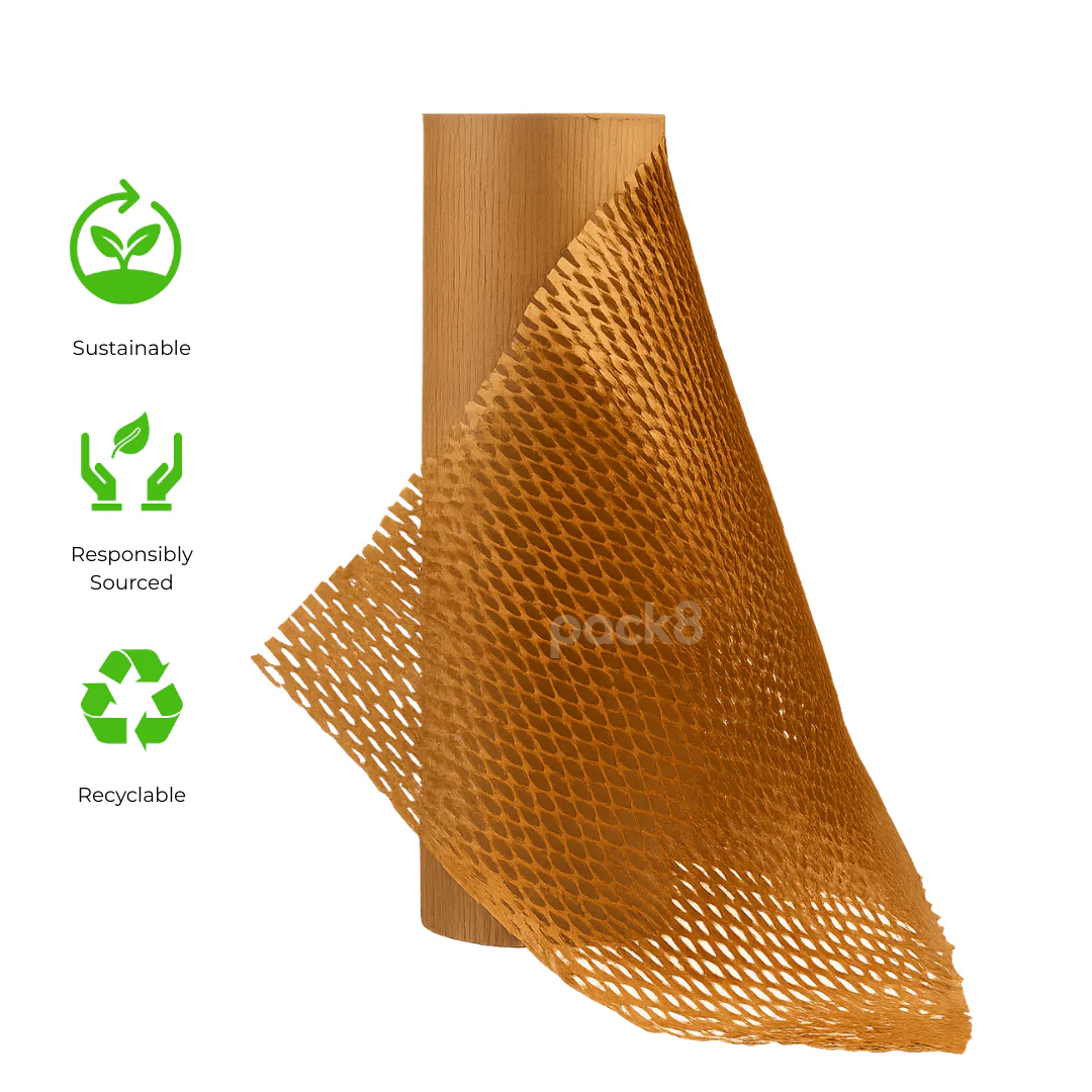 Eco-friendly Honeycomb Paper Bubble Wrap | (50M X15") - Image 5