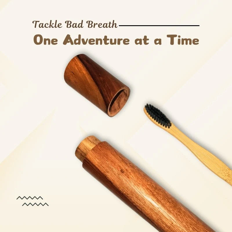 Eco Friendly Travel Case with Bamboo Charcoal Toothbrush - Image 3