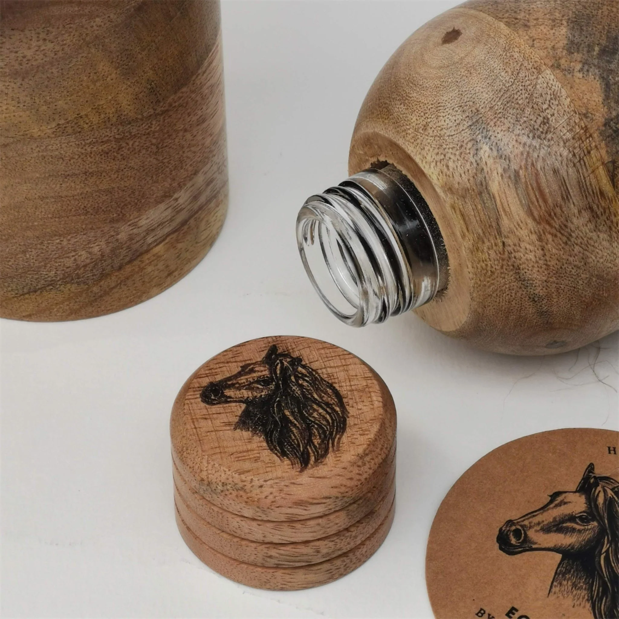 Eco Friendly Wooden Bottle | Multipurpose Leak proof Bottle - Image 3
