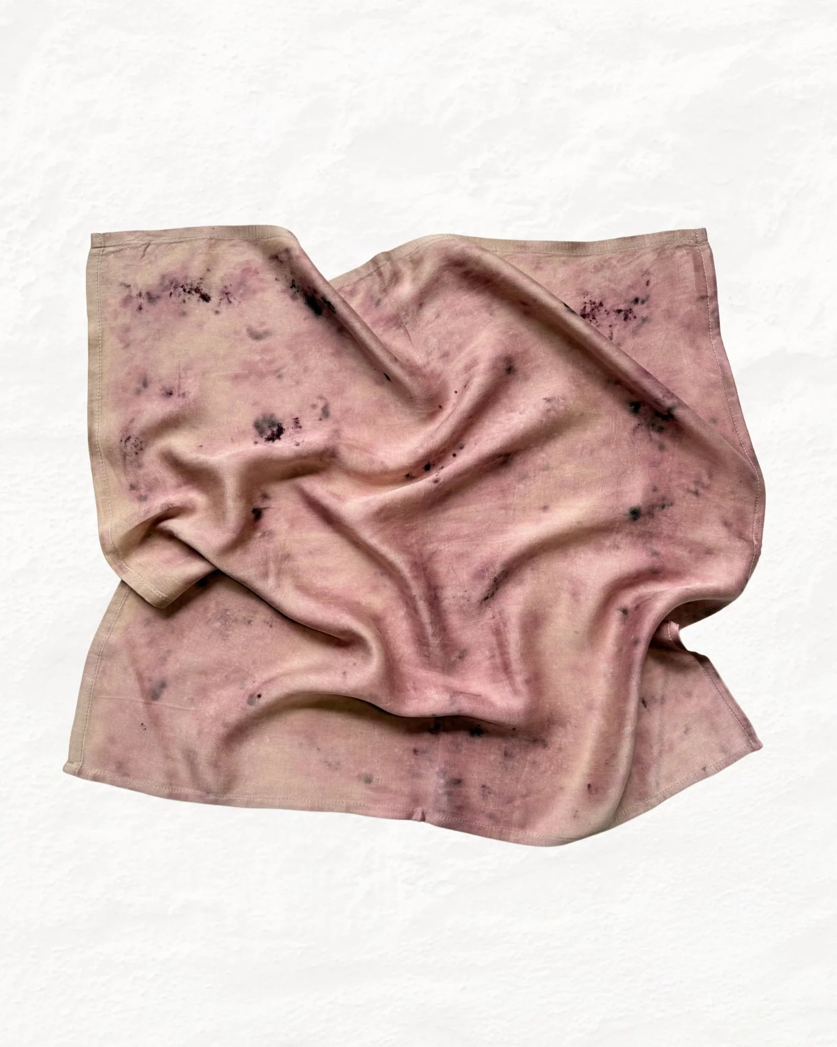 Eco-Printed Lilac Whispers Bandana | Handmade Eco-Friendly Style - Image 2