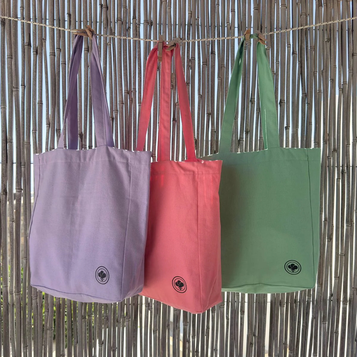 Eden Tote – Pastel Cotton Canvas Everyday Bag - Image 7