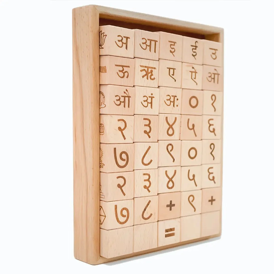 4-in-1 Educational Blocks Set for Kids – Marathi Learning Toy - Image 3
