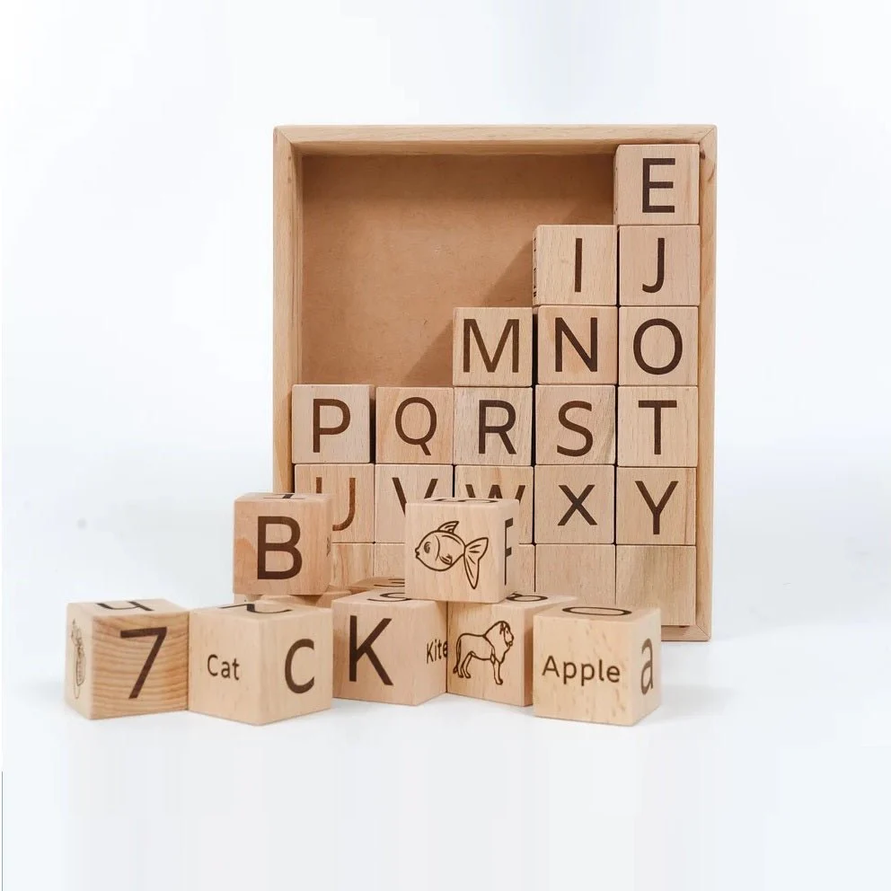 5-in-1 English Learning Blocks – Educational Toy for Kids