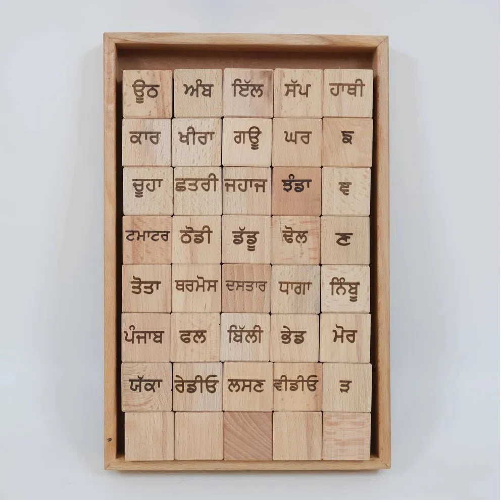 4-in-1 Punjabi Learning Blocks – Educational Toy for Kids - Image 6