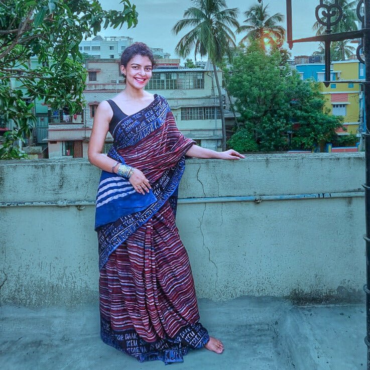 Ekla Cholo Indigo cotton - Image 2