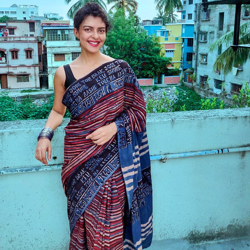 Ekla Cholo Indigo cotton - Image 3