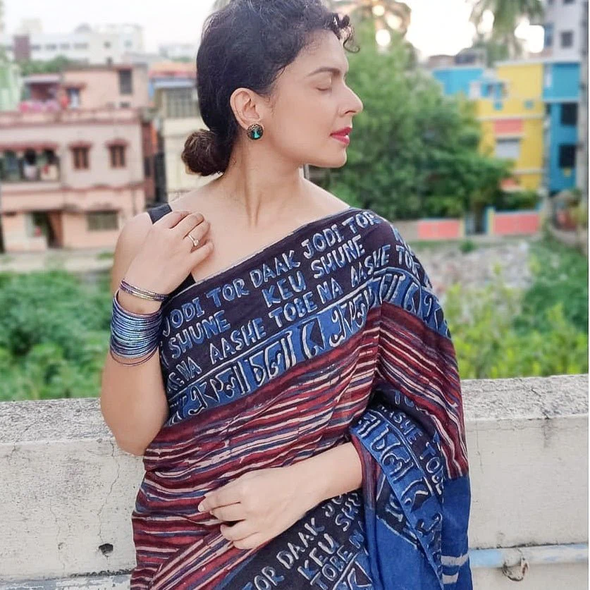 Ekla Cholo Indigo cotton - Image 4