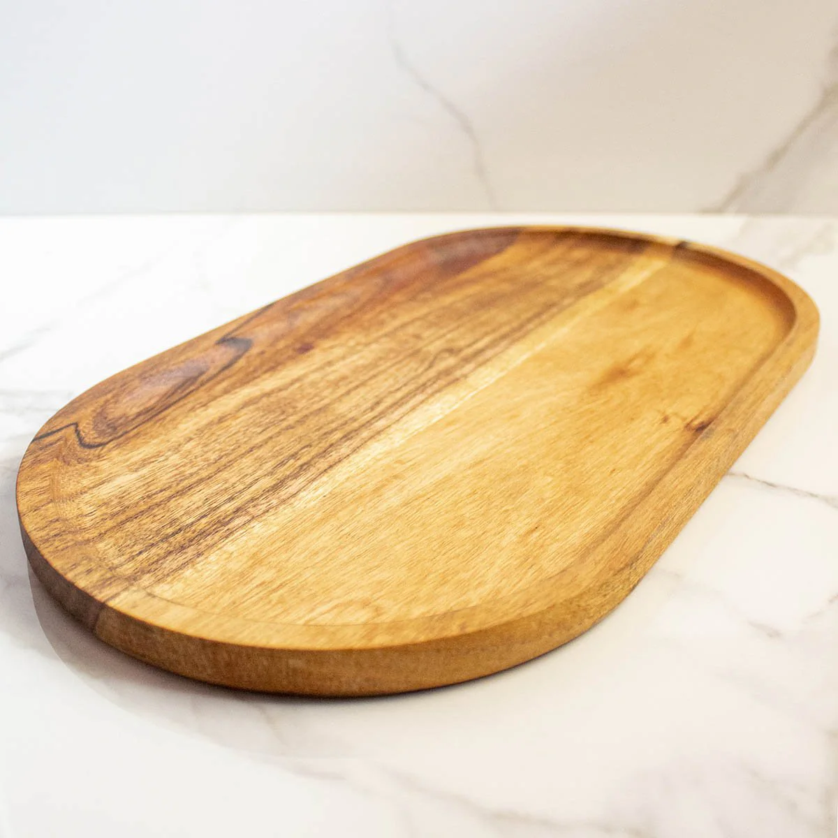 Elliptical Wooden Tray - Image 4