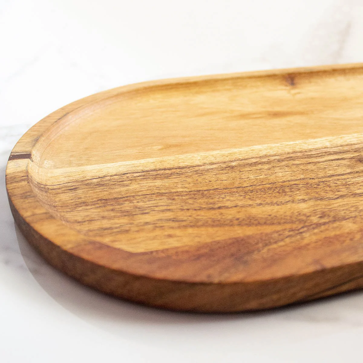 Elliptical Wooden Tray - Image 5