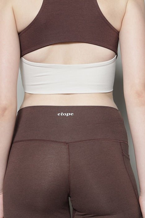 Brown Sienna Flare Yoga Pants for Women – Activewear Bottoms - Image 13