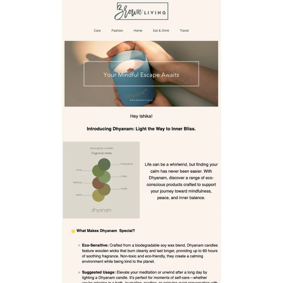 Featured Email Campaign - One Time