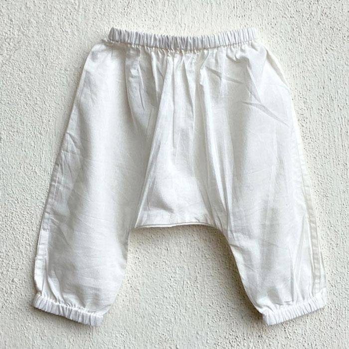 Essential White Angarakha Top with Pants - Image 4