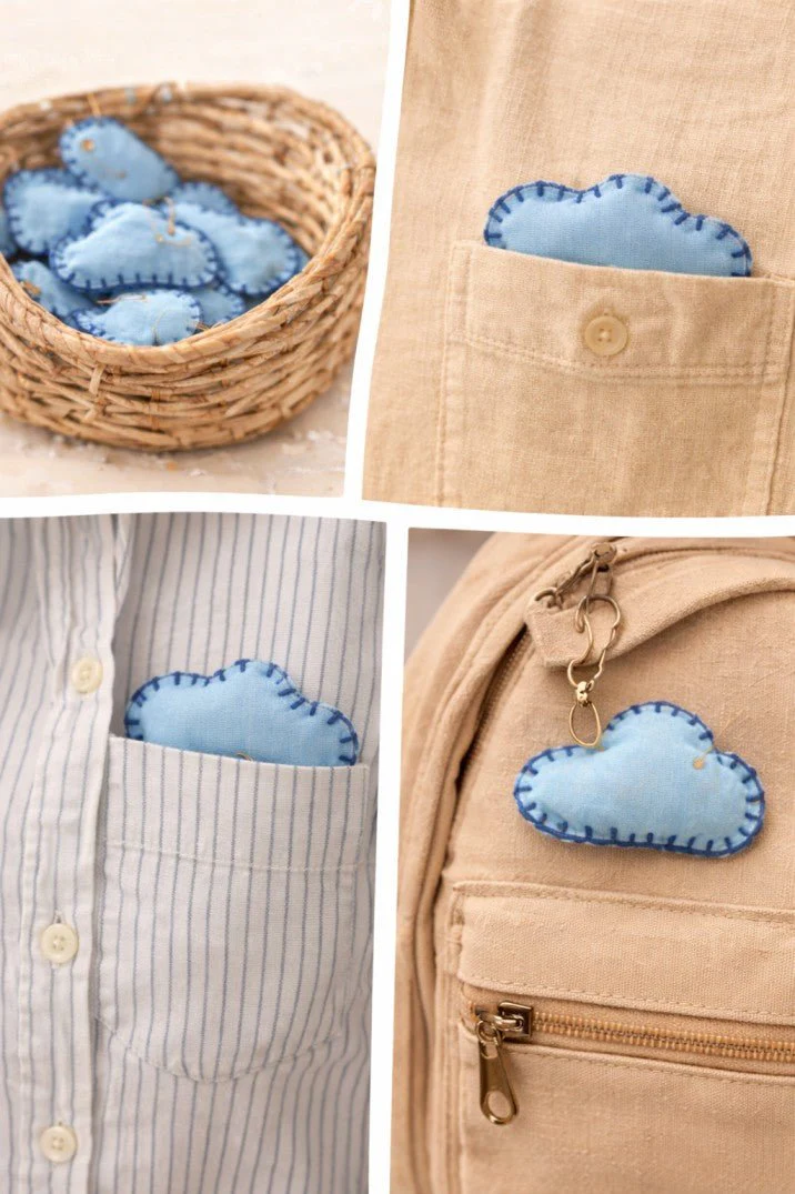 Handcrafted Fabric Brooches | Artistic Textile Accessories - Image 2