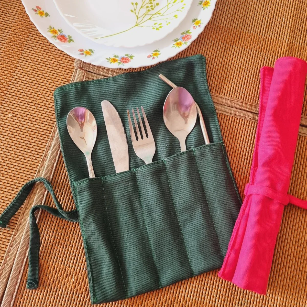 Fabric Cutlery Wrap - Image 3
