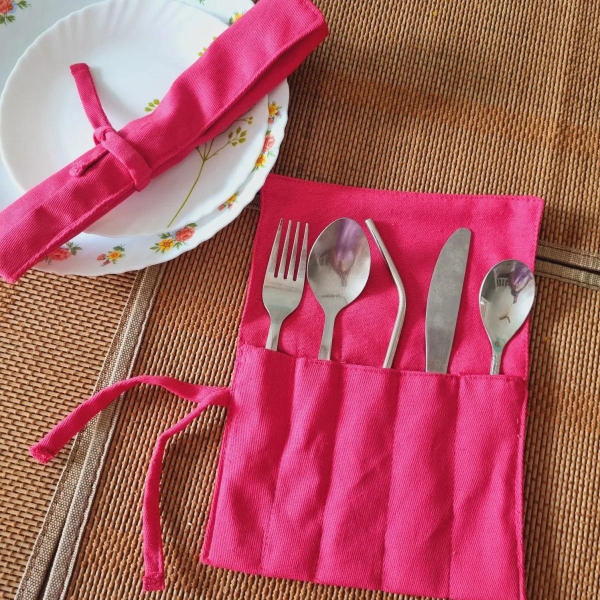 Fabric Cutlery Wrap - Image 4