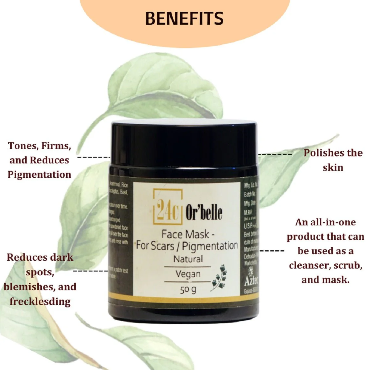 Face Mask for Scars & Pigmentation - 50g - Image 4