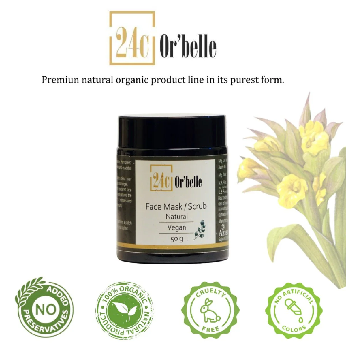 Face Mask Scrub - Pure, Organic Exfoliation - Image 6