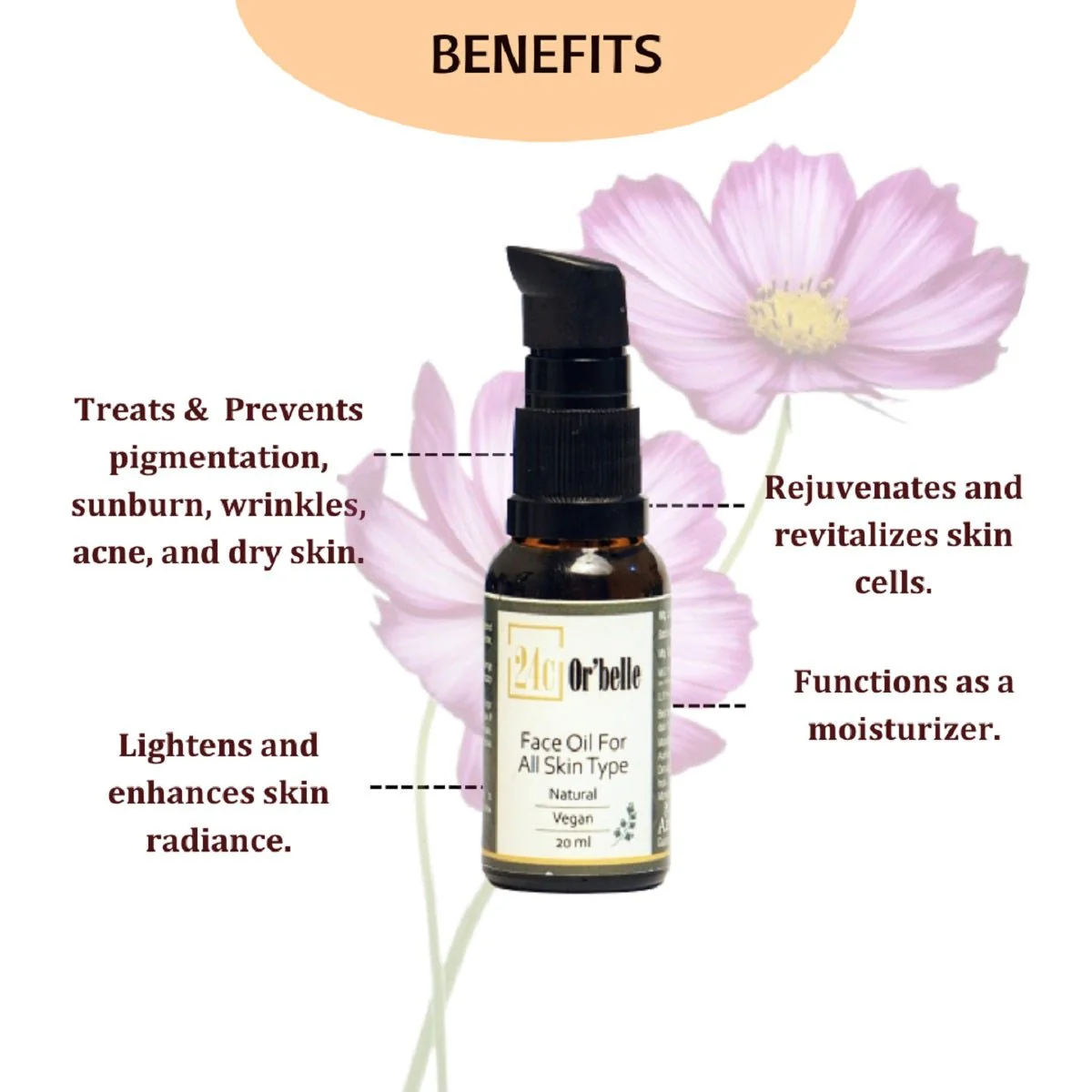 Face Oil For Skin Care - 20 ml | Suitable for All Skin Types - Image 4