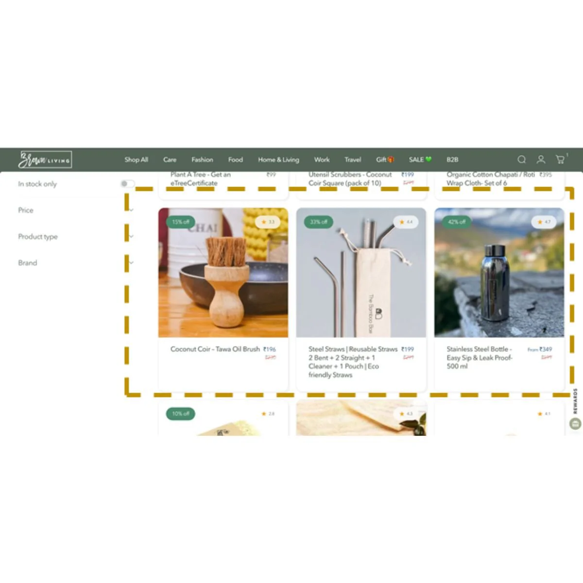 Featured Product on Sub Product Category Page - 2nd Row